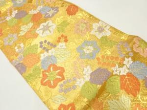 佐賀錦唐織桐に花唐草模様織出し袋帯